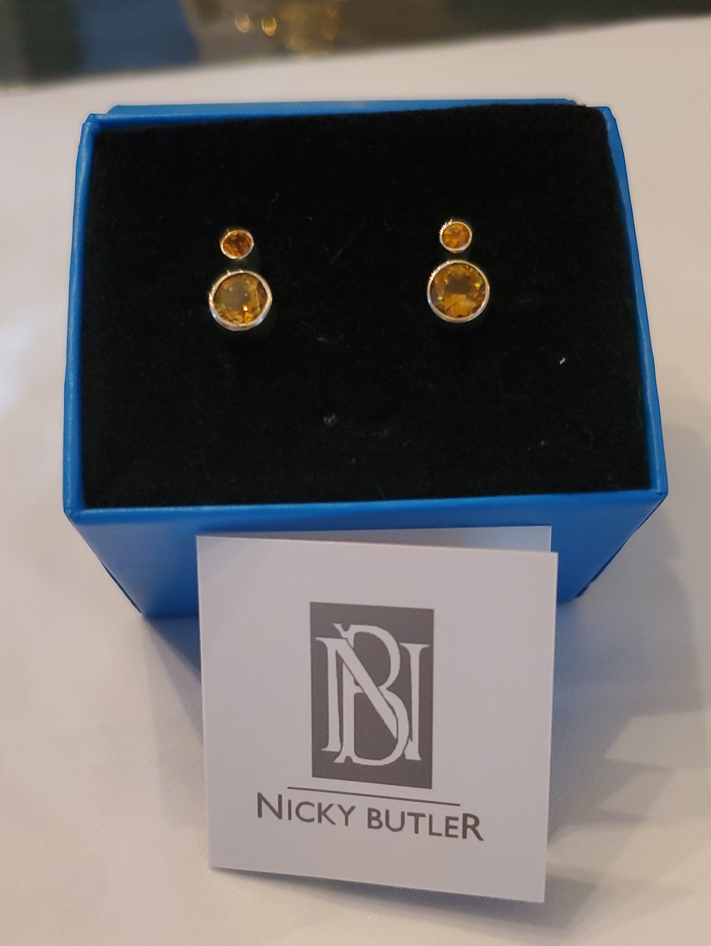 Nicky Butler Citrine Stud Earrings
